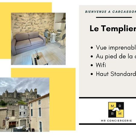 Le Templier Vue Cite Pied Cite Medievale Neuf Carcassonne Exterior photo